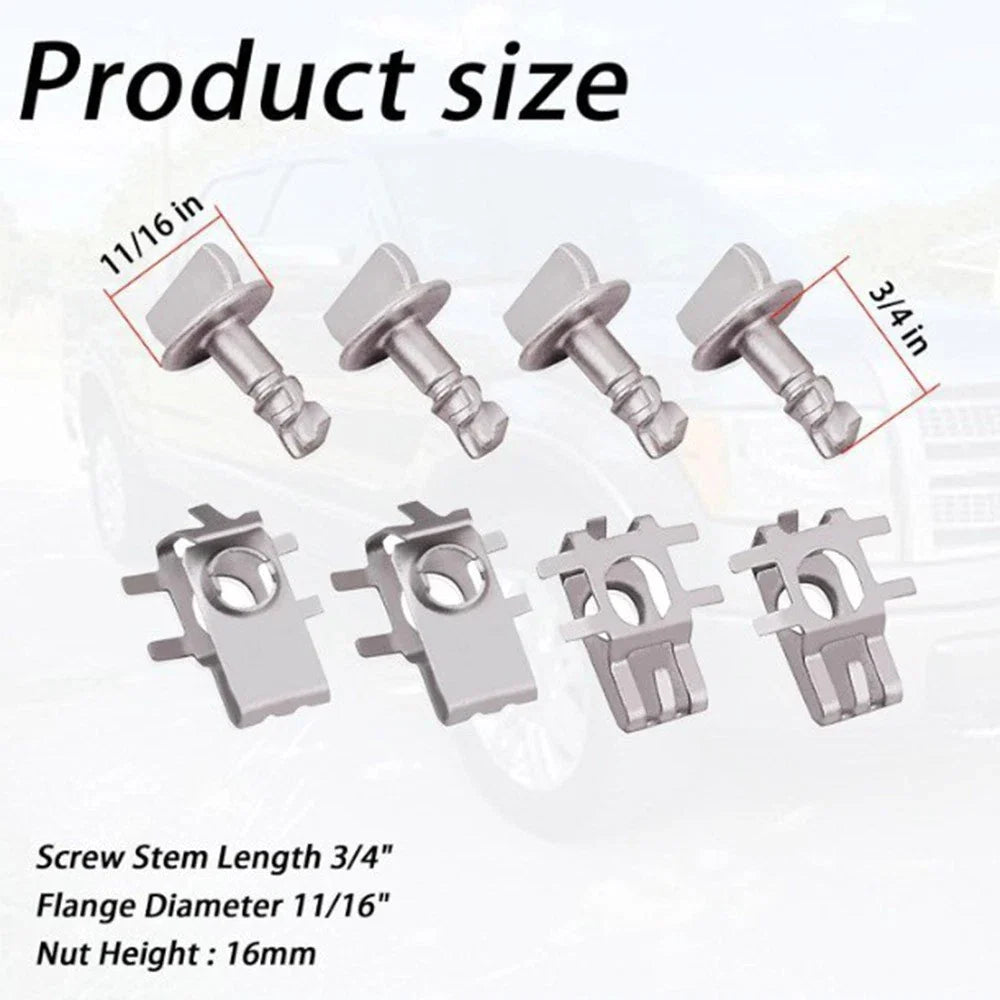 4 x Engine Cover Retainers Hood Clips for Ford F150, Explorer (2004-2023)
