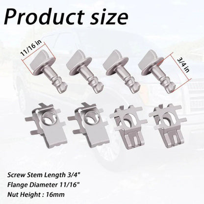 4 x Engine Cover Retainers Hood Clips for Ford F150, Explorer (2004-2023)