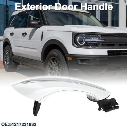 Front Right Exterior Door Handle for BMW F07 White Silver Tone