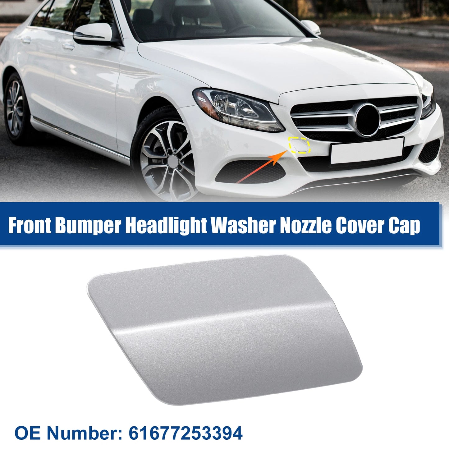 Right Headlight Washer Nozzle Cover Cap for BMW 328i (2011–2013)