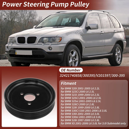 Power Steering Pump Pulley for BMW 320i 323Ci 323i 325Ci 325Xi X5
