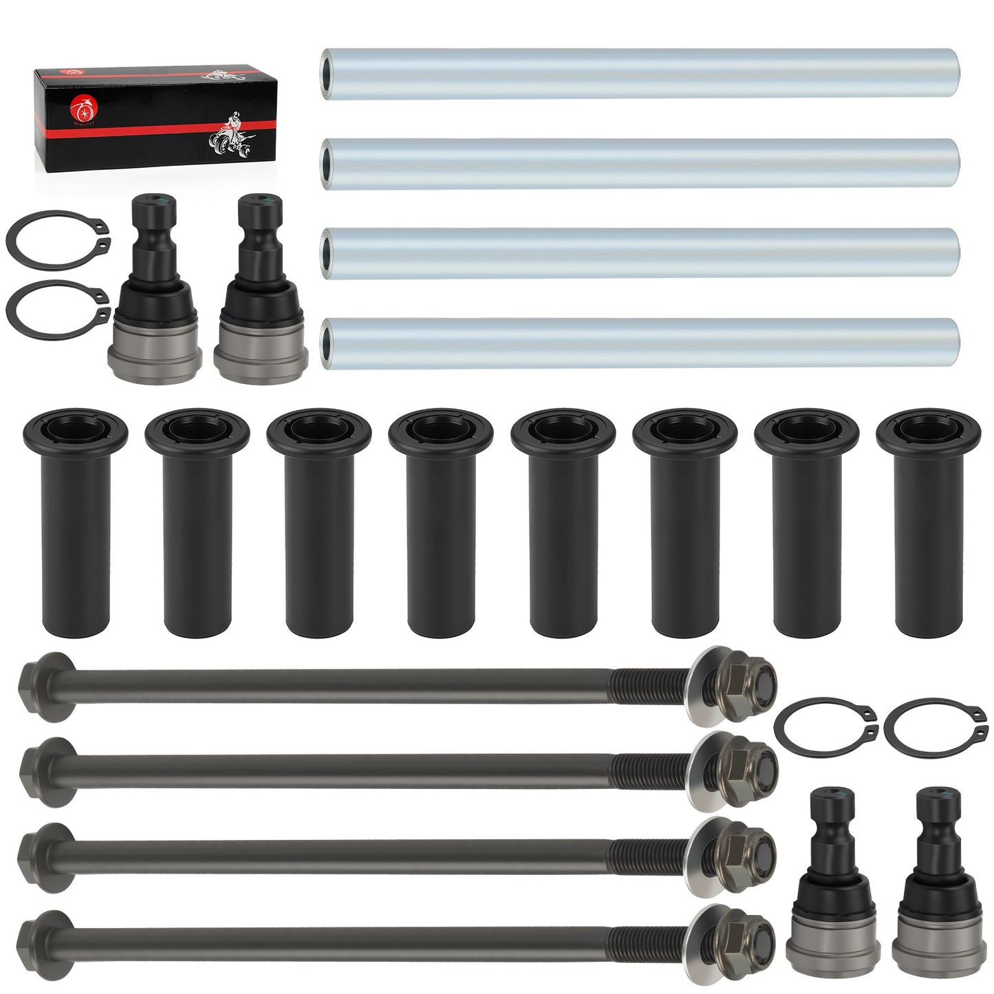 Front Upper A Arm Pivot Bushing & Ball Joint Kit for Polaris RZR 570 (2012–2022)