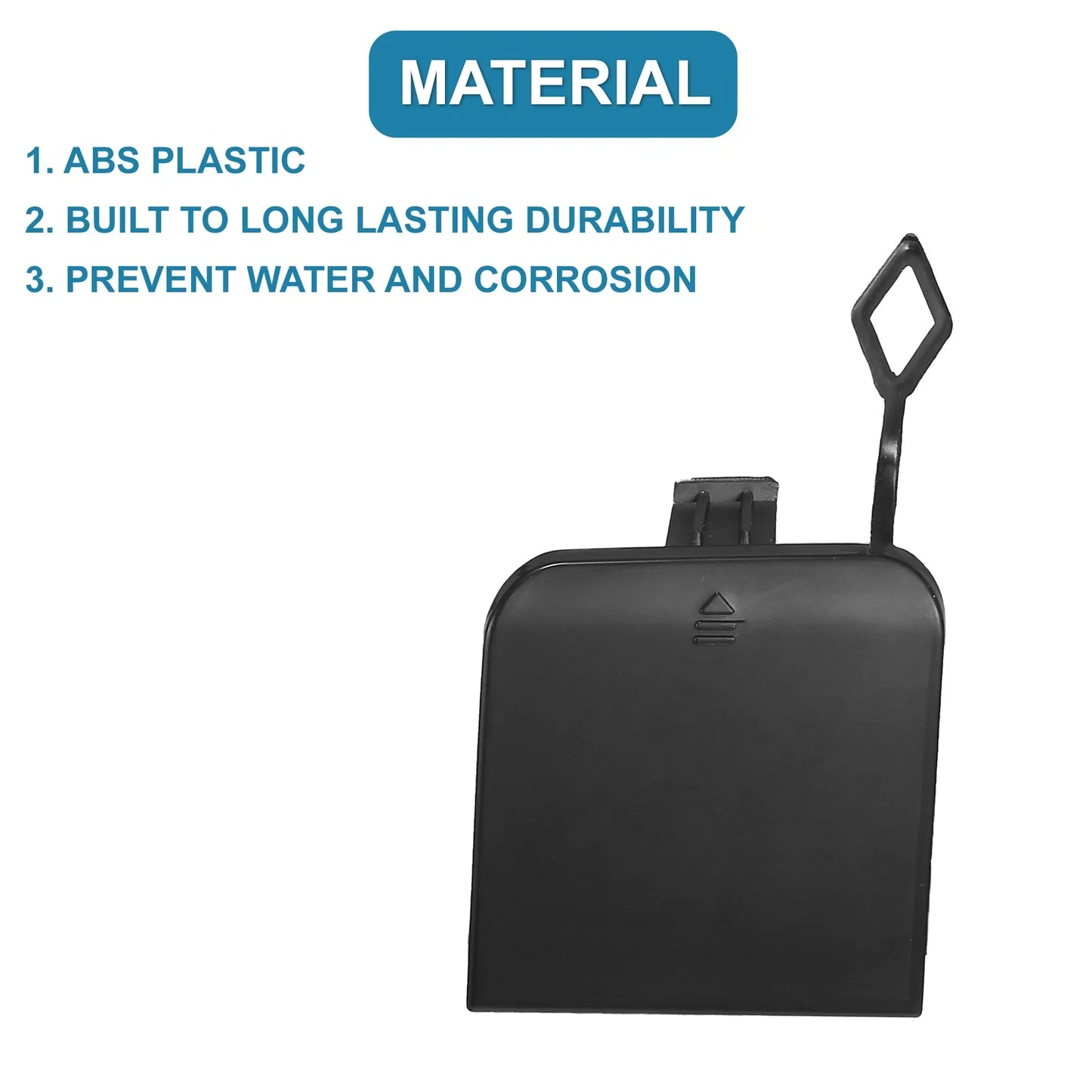 Front Right Bumper Tow Hook Cover for Mercedes-Benz S500 (2000-2001) Black