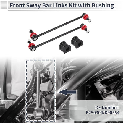 Front Stabilizer Bar Links with 2 Pcs Bushing for Honda Odyssey (2005-2010)