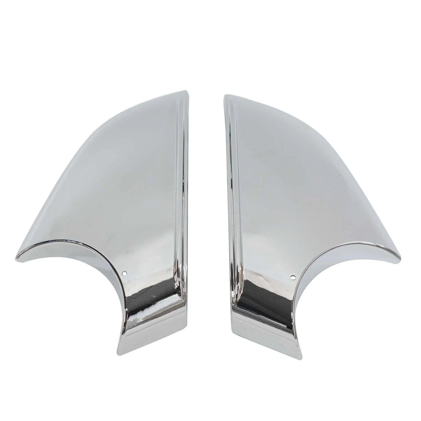 L+R Side Rear View Mirror Chrome Cover Lower Holder for Tesla Model X (2016–2021)
