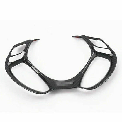 Carbon Fiber Car Steering Wheel Decor Cover Trim for Toyota C-HR (2016–2020)