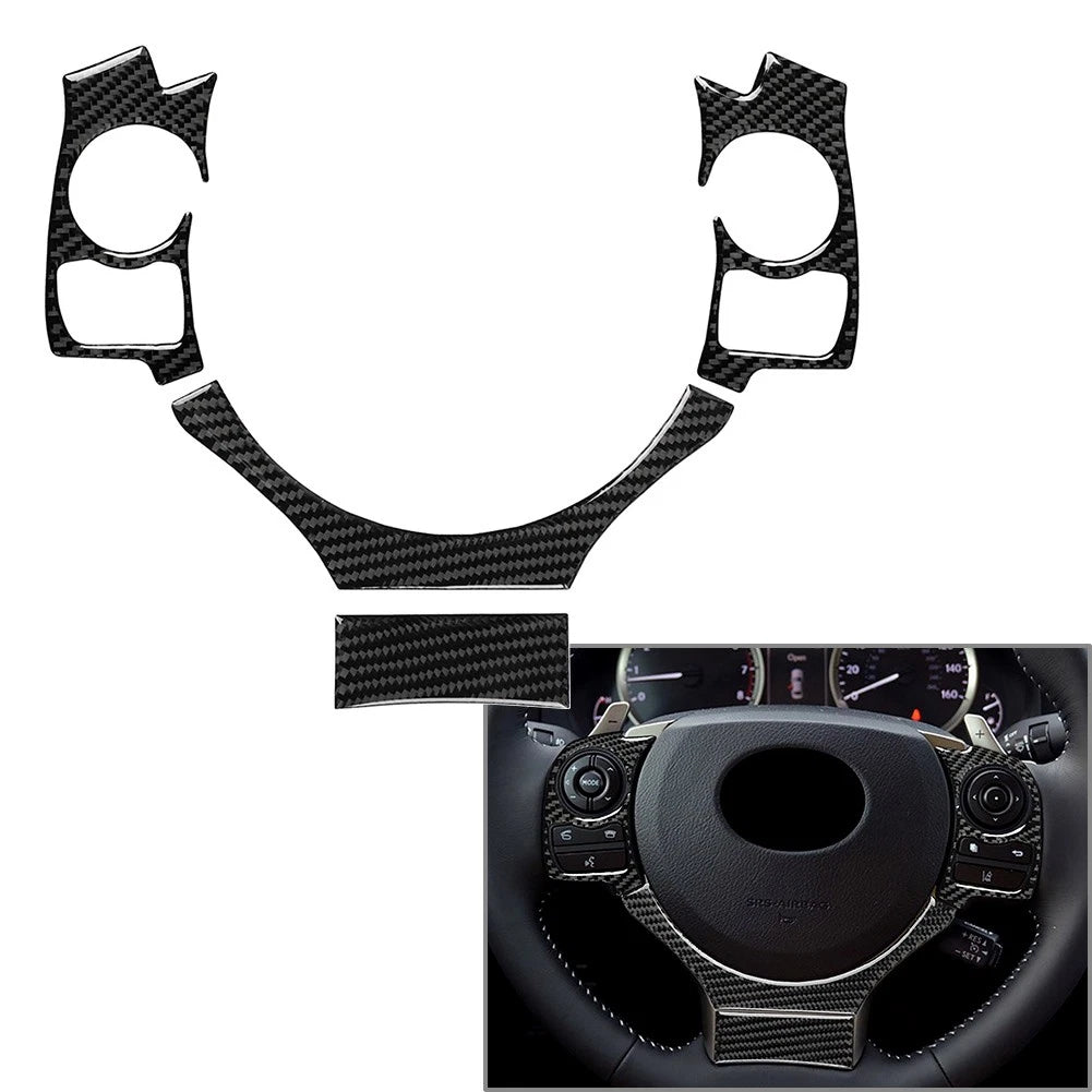 Carbon Fiber Window Lift Switch Panel Cover Trim for Lexus IS250 IS350 (2006–2013)