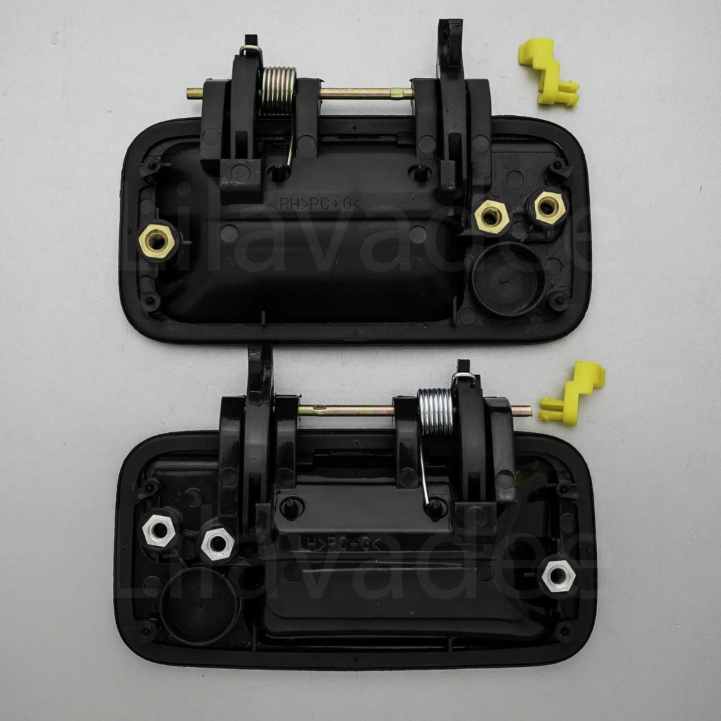 Black Rear Outer Door Handles for Isuzu TF TFR Holden Rodeo Vauxhall Brava (1997-2004)