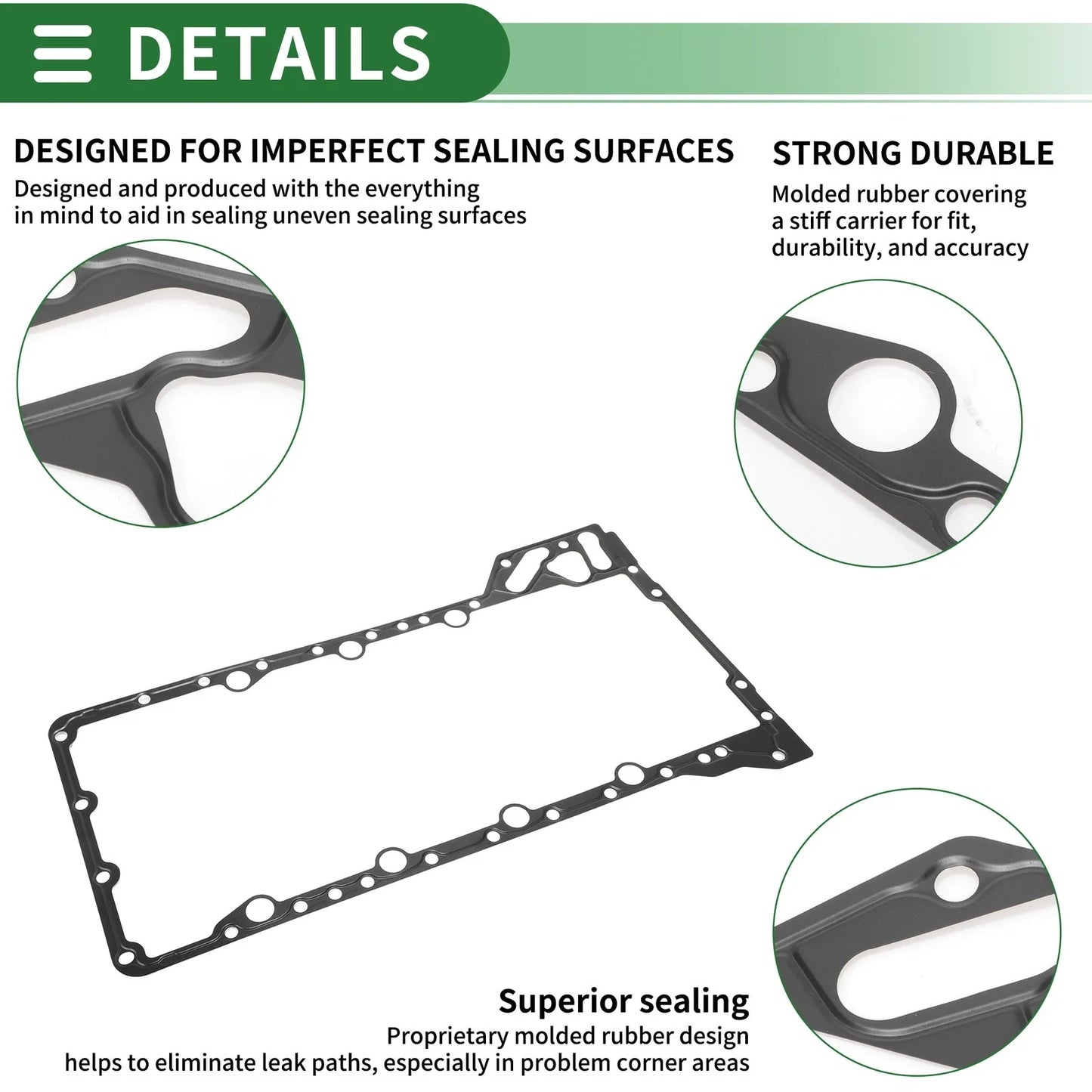 Oil Pan Gasket for BMW 550i and BMW 650i (2011-2016 and 2012-2018)
