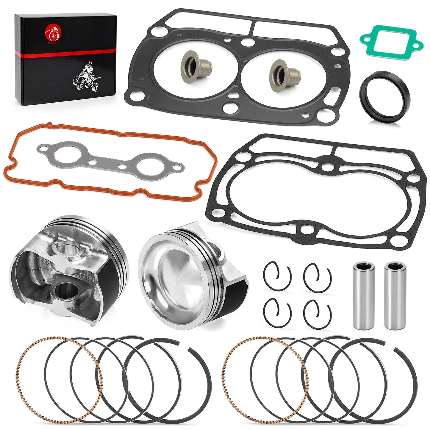 Top End Cylinder Piston Rings Gasket for Polaris Ranger 800 RZR S 4 800 (2011–2017)
