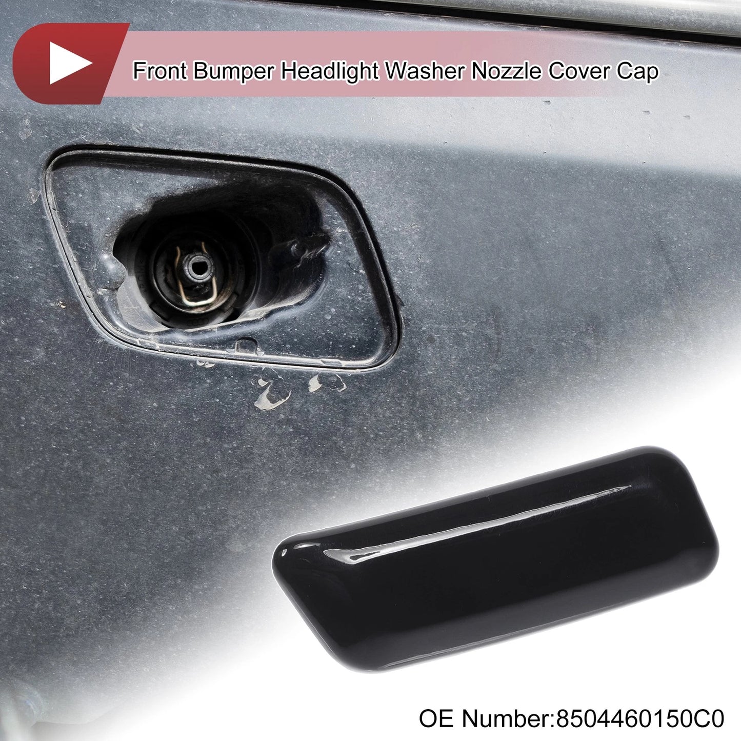 Front Right Washer Nozzle Cover Cap for Lexus GX460 (2010–2013) Black