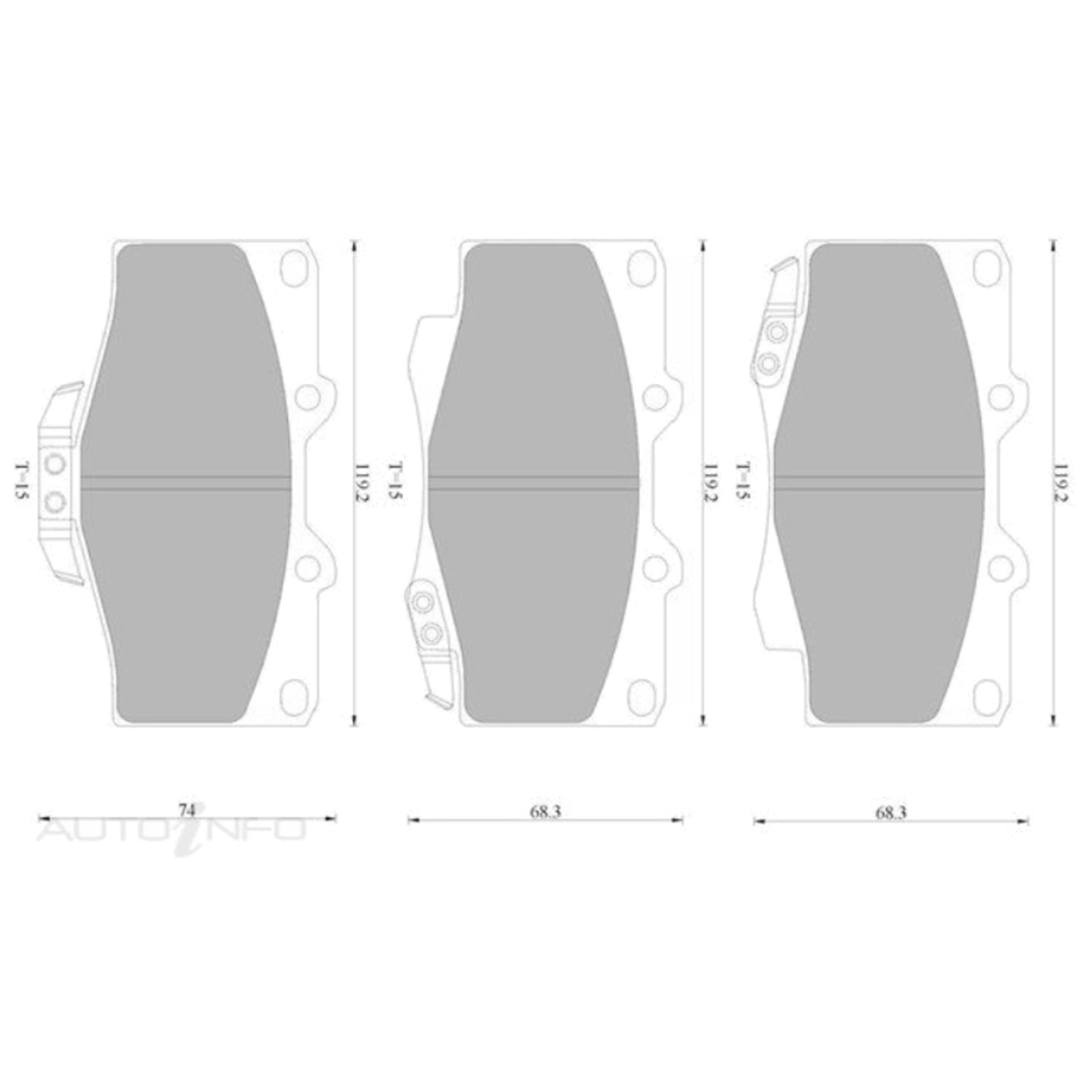 Set of 2 Drilled Slotted Disc Brake Rotors and Pads for Landcruiser 70 75 Series