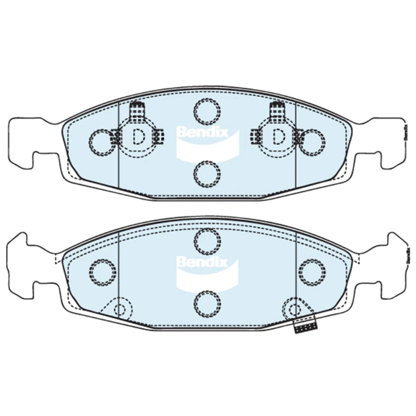 Set of 4 Front Disc Brake Pads for Jeep Grand Cherokee (1999–2005)