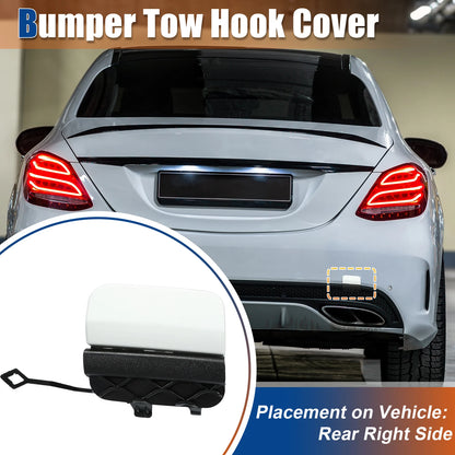 Tow Hook Cover for Mercedes-Benz C-Class (2015–2021) No.A2058850256 White