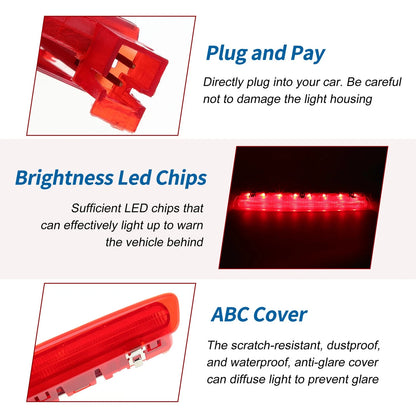 Red LED Third Brake Light for Seat Ibiza 6J/6P (2009–2017) No.6J0945097A