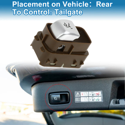 Trunk Release Switch for Mercedes-Benz C180 2017-2018 Brown