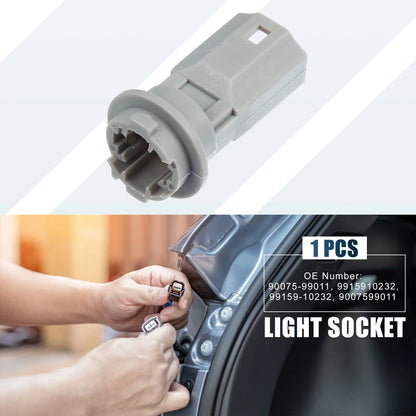 License Plate Marker Light Bulb Socket 90075-99011 for Toyota Prius (2004–2011)