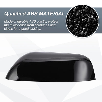 Left Side Rearview Mirror Cover Cap Gloss Black for Ford Explorer (2016–2019)