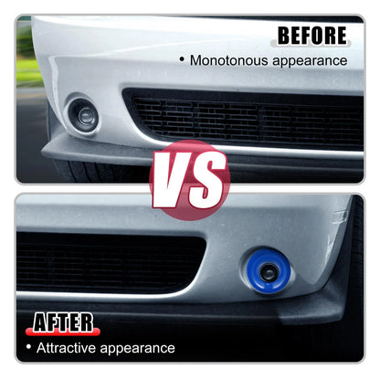 2 x Car ABS Front Fog Light Covers Trim for Dodge Challenger (2015-2020) Blue