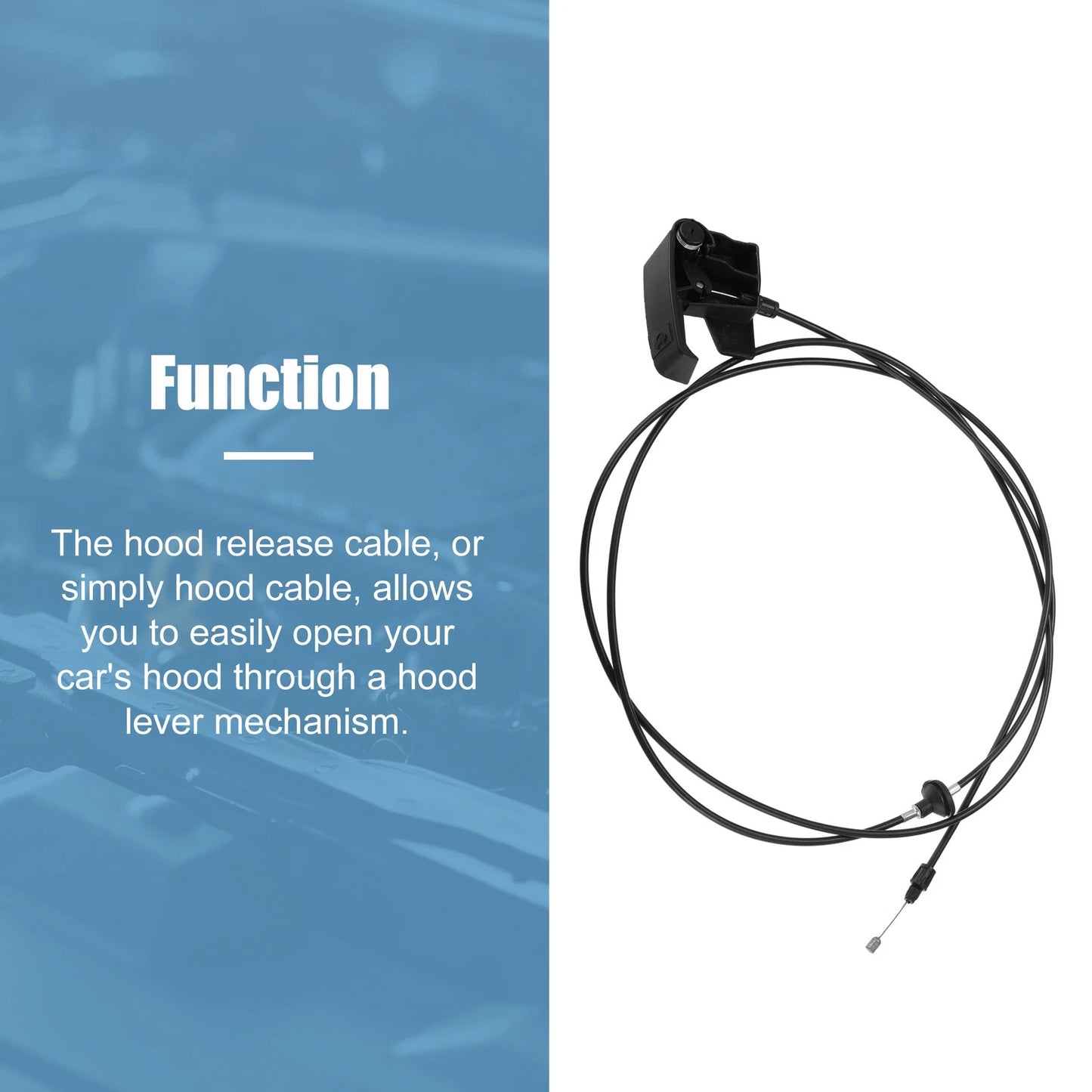 Hood Release Cable for Chevrolet Silverado, GMC Sierra (No. 20968782)