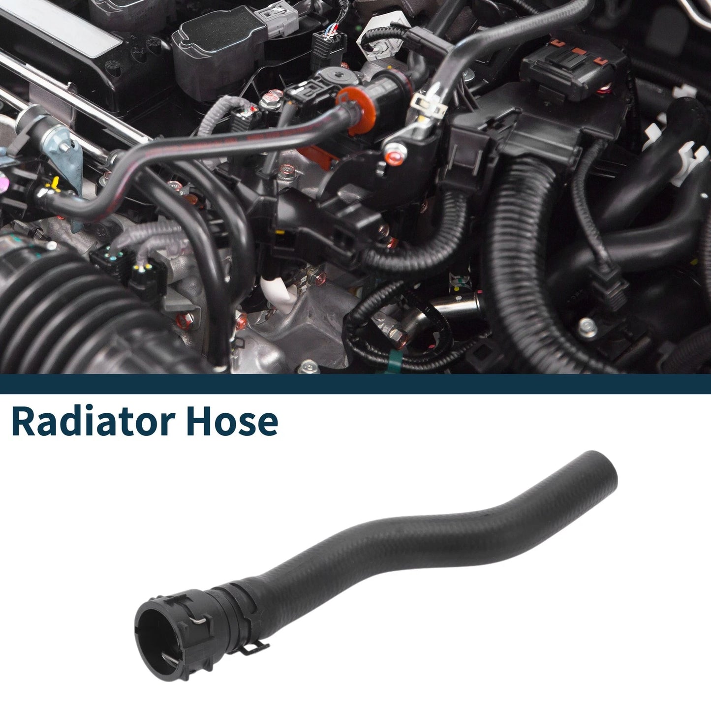 Radiator Hose Coolant Tubes for Volkswagen Golf VI (2013) Rubber Black