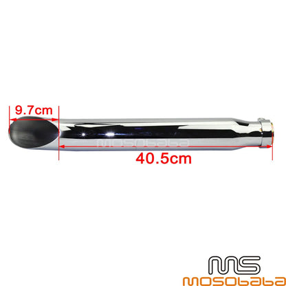 Exhaust Muffler Pipe for Harley-Davidson Blackline CVO Dyna FLSTF FXSTB (2011-2017)