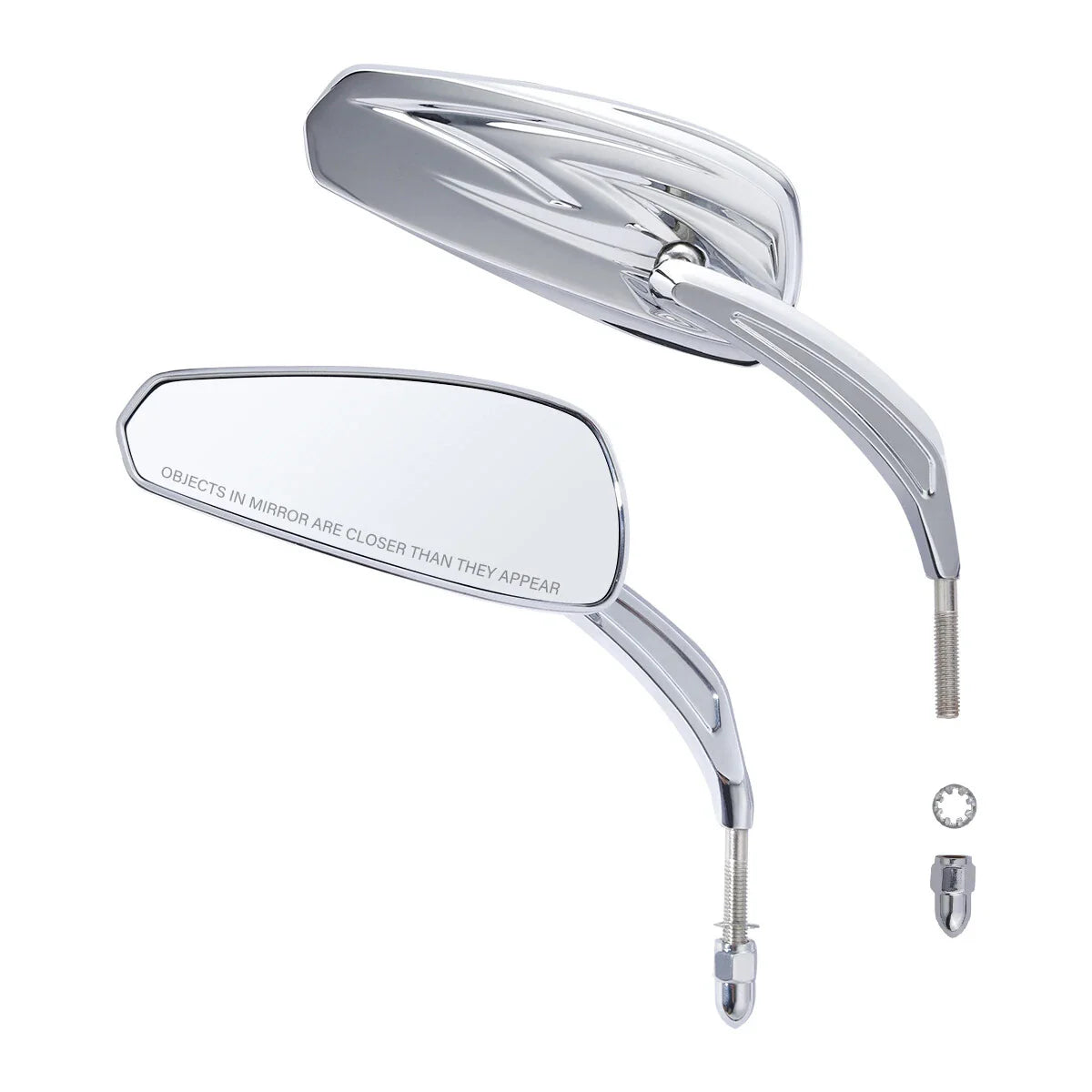 Chrome Rear-View Mirrors for Harley CVO Road Glide (2023-2024)