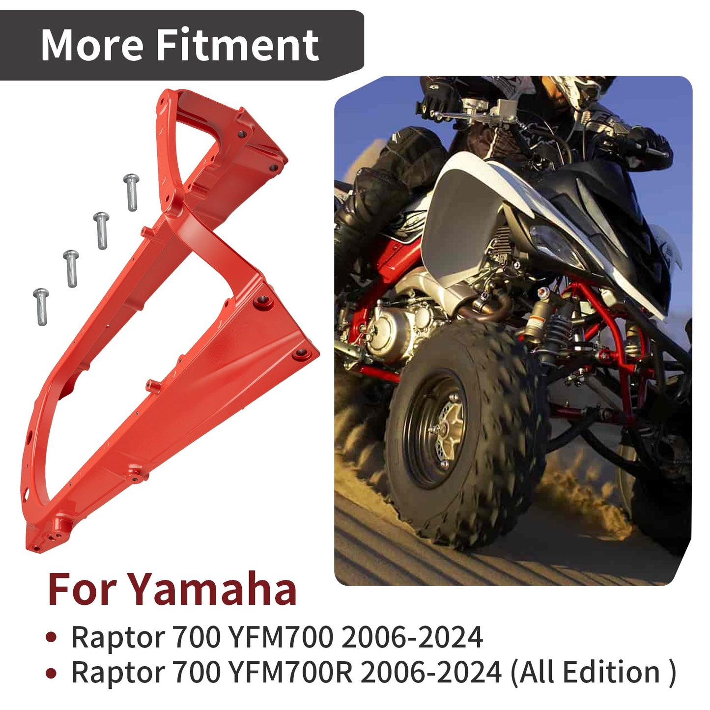 Rear Subframe & Bolts for Yamaha YFM700R (2006–2024)