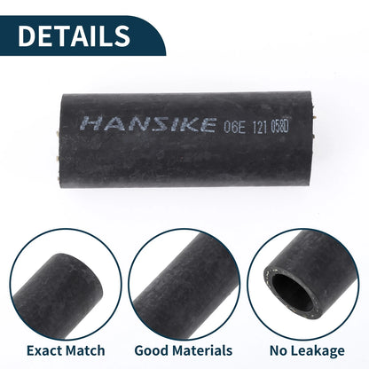Radiator Hose Coolant Pipe for Audi A6 (2006–2011) No. 06E121058D Rubber Black