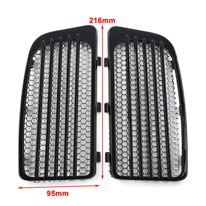 Black Lower Fairing Radiator Screen Guard Grills for Harley Touring (14-20)