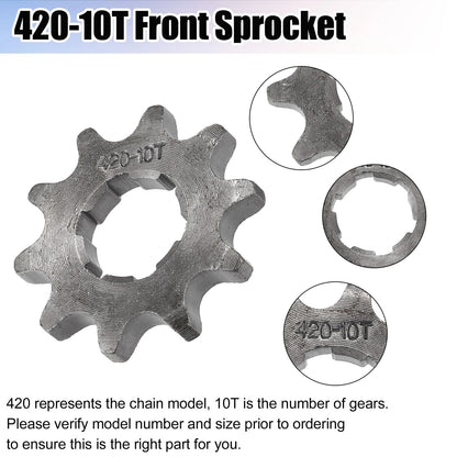 Set of 1 Front Engine Sprocket for Dirt Bike Mini Bike (420 10T 20mm)