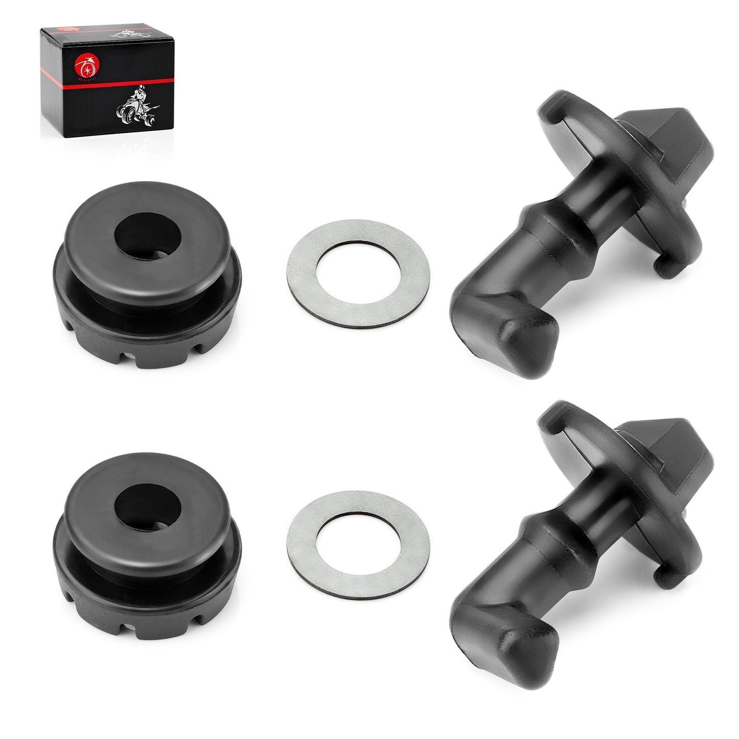 2X Hood Latch Toggles Grommets Washer Kit for Polaris RZR S 800 (2011–2019)