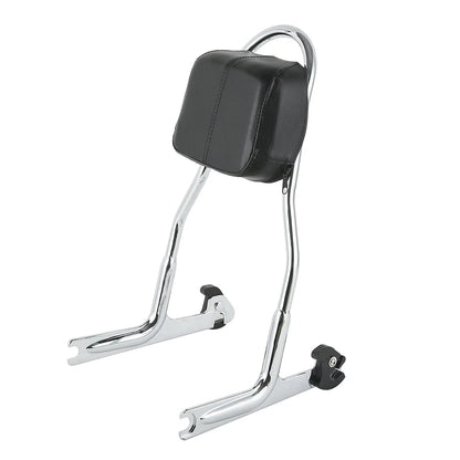 Chrome Detachable Sissy Bar Backrest for Harley Softail Fat Boy (2000-2017)