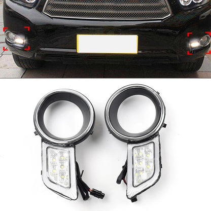 2X LED DRL Daytime Running Light Turn Signal Lamp for Toyota RAV4 (2019–2020)