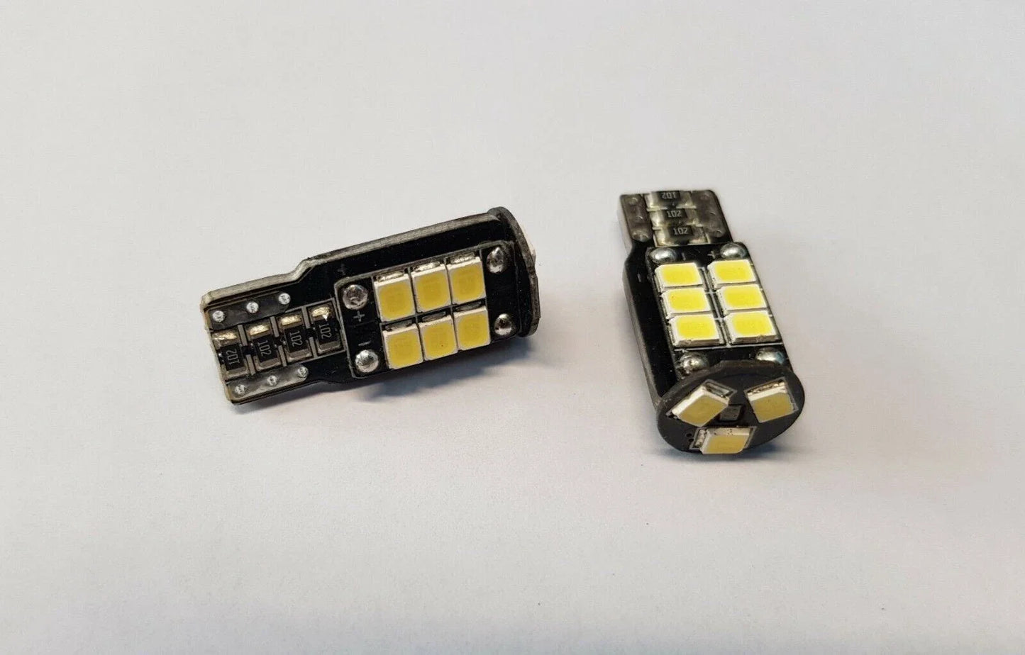 T10 wedge LED interior light 2pc 12V 6500K for Vehicles (2000–2024)