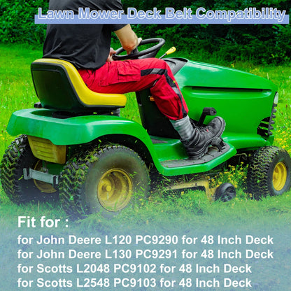 Lawn Mower Deck Belt GX20305 for John Deere L120 (48 Inch Deck)