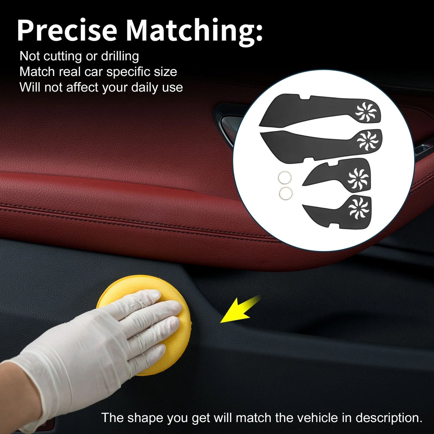 Car Door Anti Kick Pad Sticker Protector for Chevrolet Malibu (2016-2025)