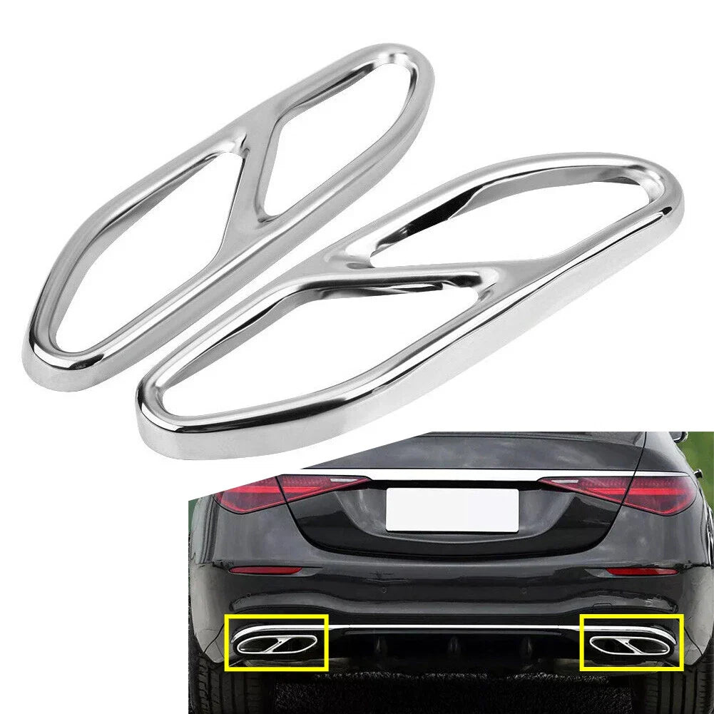 Exhaust Muffler Tip Tailpipe Cover for Mercedes Benz S Class (2018)