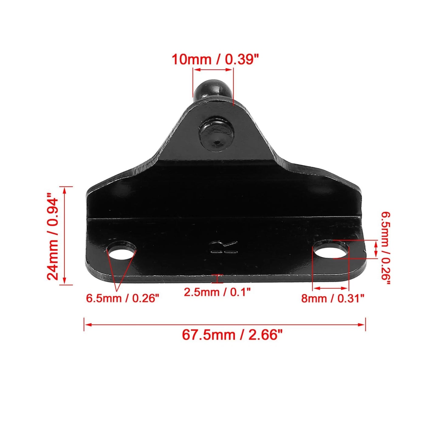 2pcs Ball Studs Mounting Brackets for Gas Struts Shocks (Universal)
