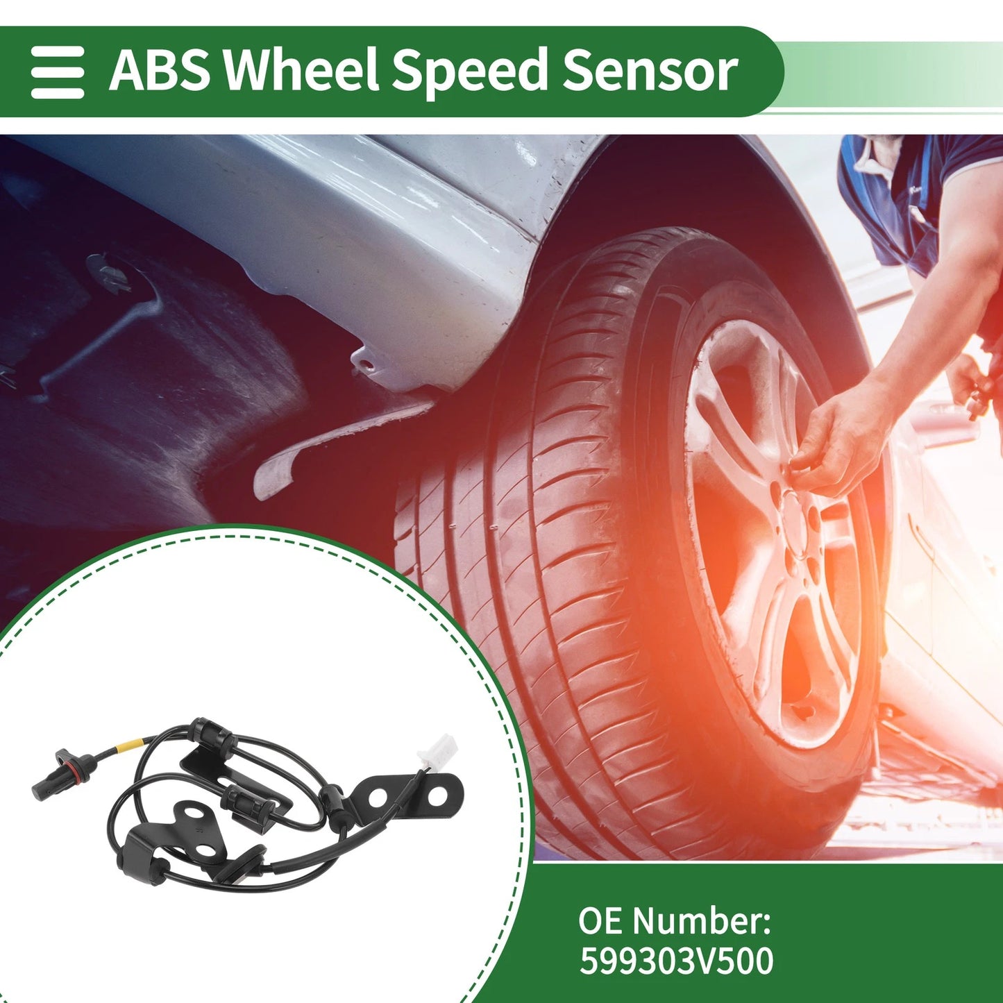 ABS Wheel Speed Sensor No. 599303V500 for Hyundai Azera (2015–2017)