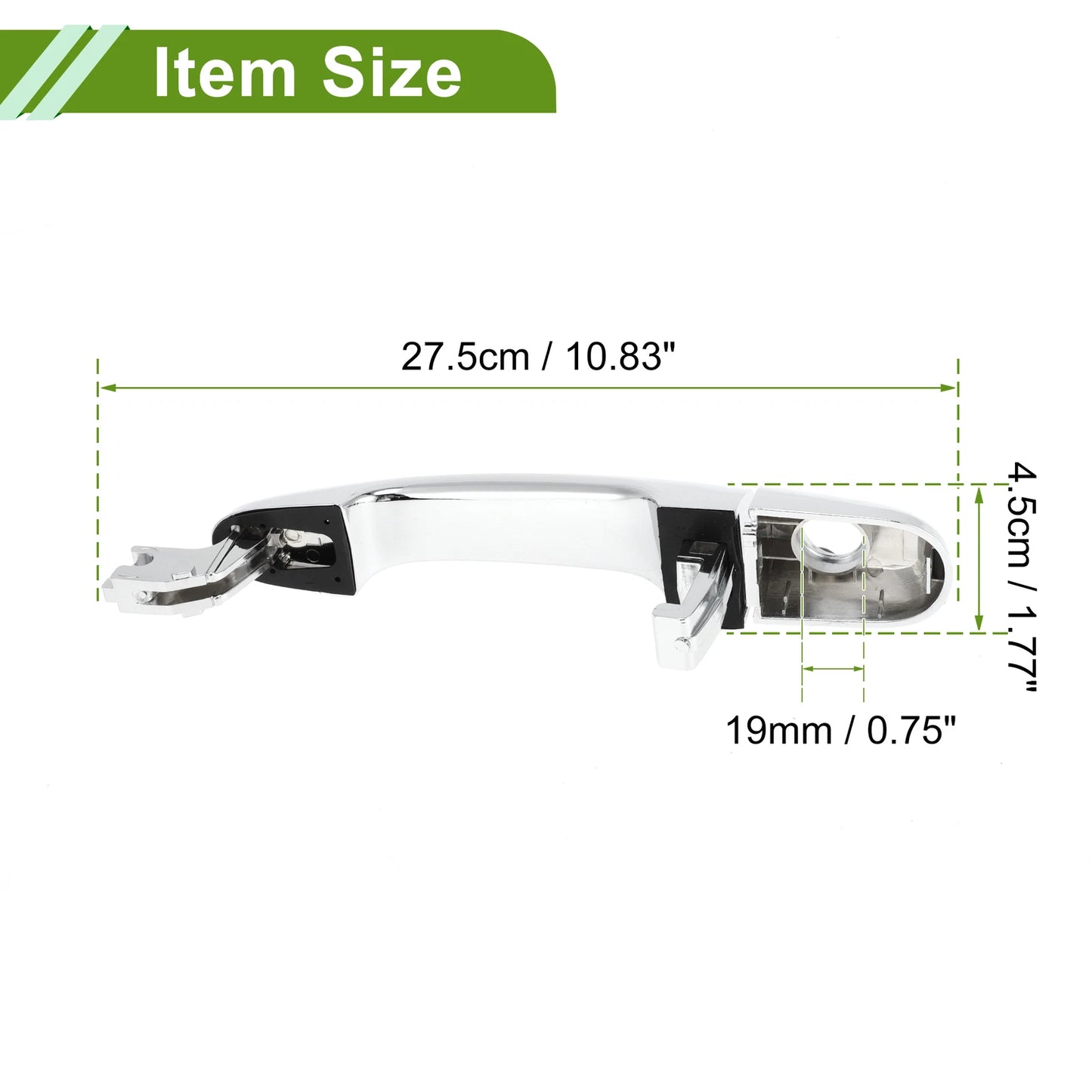 Exterior Door Handle for Hyundai Kia (No. 826511F000) Front Left Silver Tone