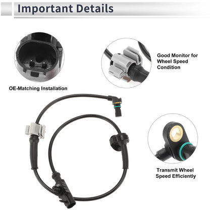 ABS Wheel Speed Sensor for Chevrolet Avalanche (2007–2013) 1 Pc Front Left/Right