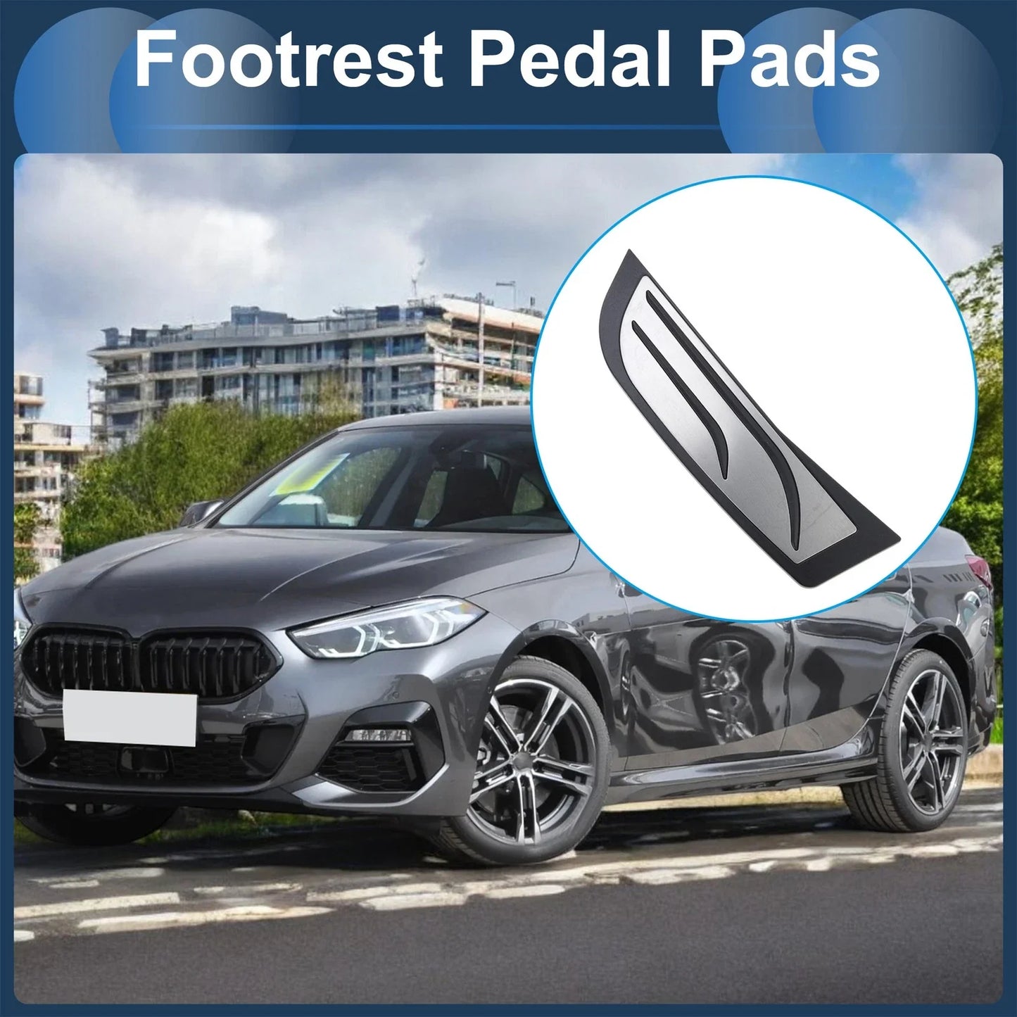 1 x Footrest Pedals Cover for BMW 2 Series (2014 - 2019)