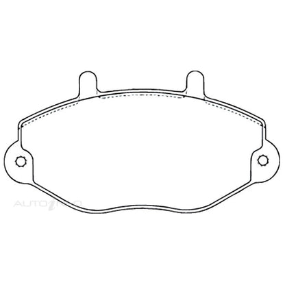 Set of 4 Front Disc Brake Pads for Ford Transit (1994–2000)