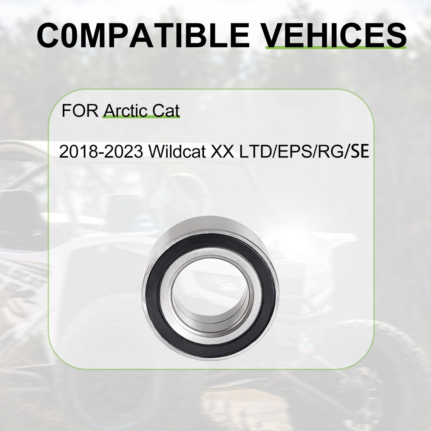 Wheel Bearing for Arctic Cat Textron Wildcat XX (2018–2023) Front/Rear