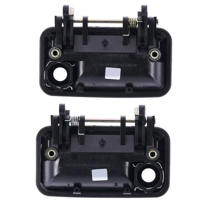 Door Handle Outer Set of 2 Black Front Left+Right for Suzuki Swift (1989–1999)