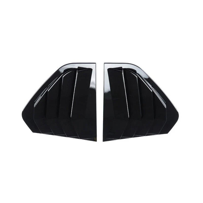 ABS Gloss Black Rear Side Window Quarter Louver Cover for Golf MK8 (2021–2023)