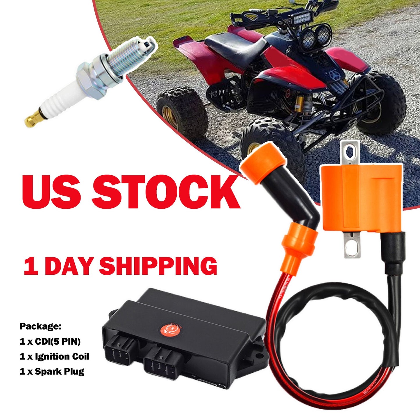 Ignition Coil for Yamaha Warrior YFM350X (1997–2001)