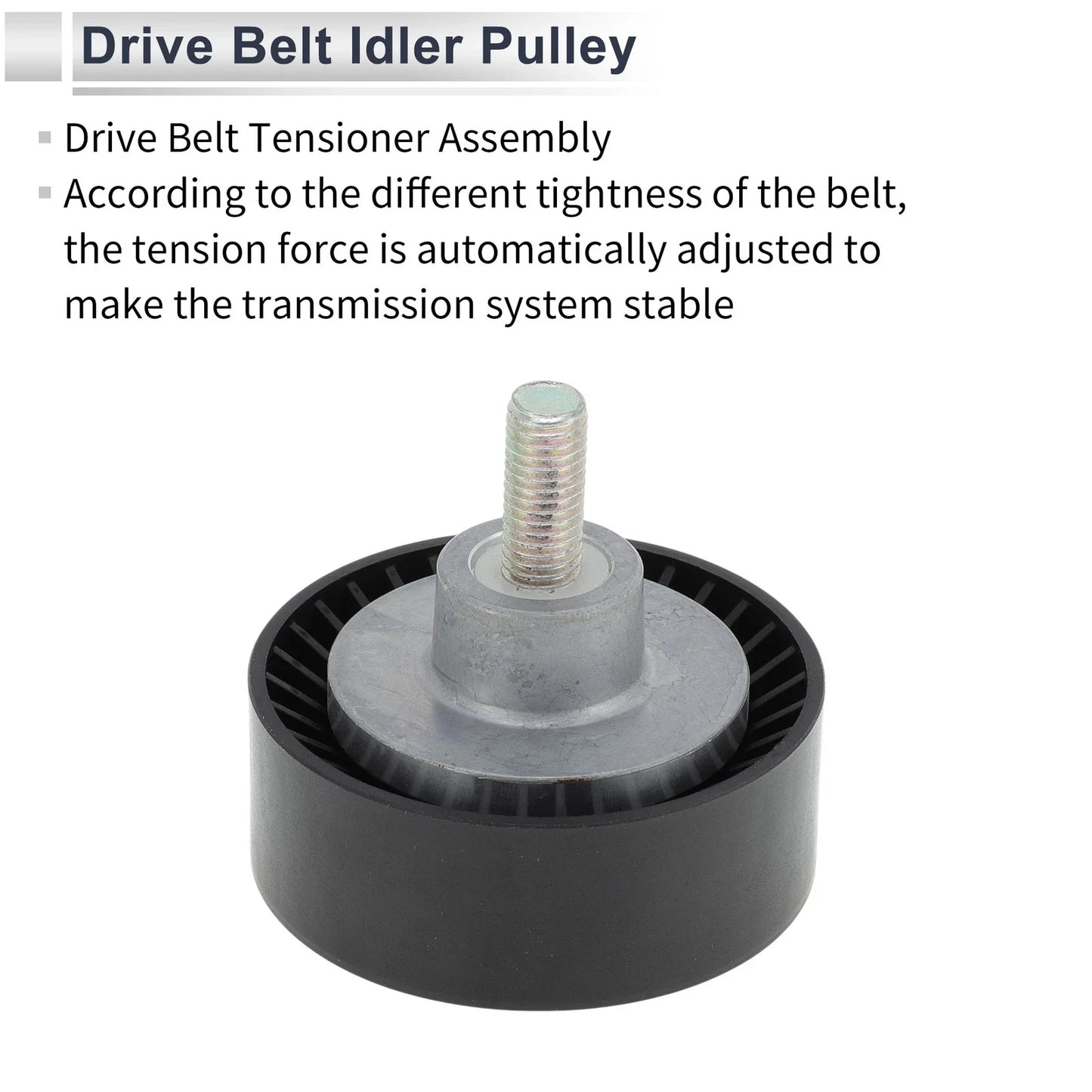 1 x Drive Belt Idler Pulley for BMW 3 Series (1998 - 2005) Black