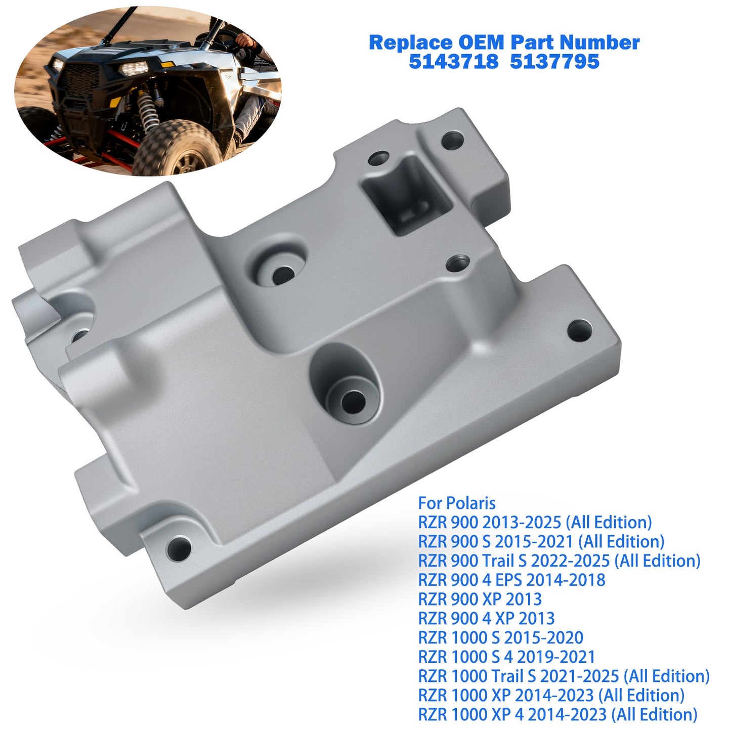 Transmission Joint Bracket Mount for Polaris RZR 900 1000 XP (2013–2025)